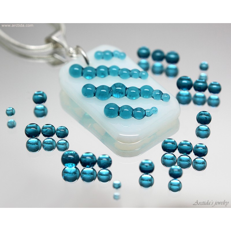 Coliform bacteria necklace for women Microbiology jewelry