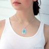 Coliform bacteria necklace for women Microbiology jewelry