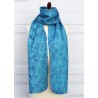 Merino wool scarf for women Turquoise Blue felt scarf