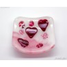 Pink heart trinket dish Romantic home decor gift for her