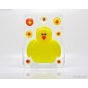 Fused glass handmade Easter chick tea light holder