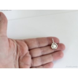 Molten silver Keshi pearl necklace Handmade recycled water cast jewelry