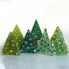 Fused Glass Christmas tree tea light holders
