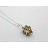 Raw Pyrite Necklace | Handmade Argentium Sterling Silver Jewelry