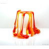 Melted Fire Handmade Fused Glass Sculptural Art Glass Candle Cover