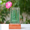 Handmade Fused Glass Pocket Vase | Modern Art Glass Bud Vase