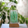 Handmade Fused Glass Pocket Vase | Modern Art Glass Bud Vase