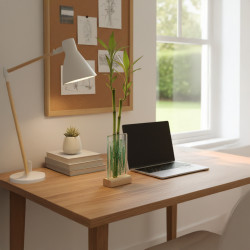 Handmade Fused Glass Pocket Vase | Modern Art Glass Bud Vase