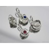 Handmade Water-Cast Silver Petal Pendant Necklace