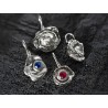 Handmade Water-Cast Silver Petal Pendant Necklace