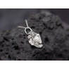 Handmade Water-Cast Silver Petal Pendant Necklace