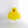 Fused glass handmade Easter chick tea light holder candle holder