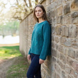 Handmade Merino Wool & Silk Sweater – Felted Knitted Artisan Luxury
