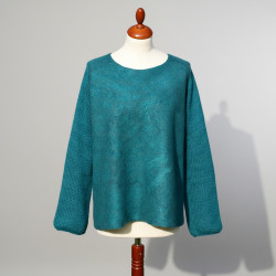 Handmade Merino Wool & Silk Sweater – Felted Knitted Artisan Luxury