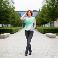 Nuno Felt Top Felted Top Eco Merino wool clothes Wearable Art clothing