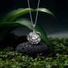 Handmade Sterling Silver Rose Necklace – Water Cast Organic Pendant | Artisan Jewelry
