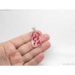 Candida Yeast Fungus necklace for women Microbiology jewelry