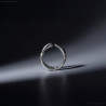 Handmade Charcoal Cast Sterling Silver Ring | Organic Molten Jewelry