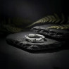 Handmade Charcoal Cast Sterling Silver Ring | Organic Molten Jewelry