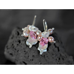 Handmade Keshi Pearl Earrings | Sterling Silver Pearl Jewelry