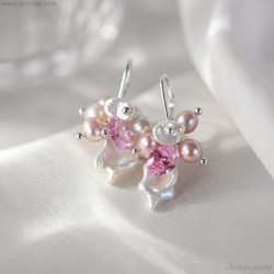 Handmade Keshi Pearl Earrings | Sterling Silver Pearl Jewelry