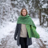 Handmade Wet Felted Merino Wool & Silk Scarf Shawl | Wearable Art