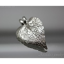 Silver leaf pendant Real leaf silver necklace Nature jewelry Botanical jewelry