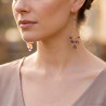 Chandelier earrings Citrine Amethyst gold earrings - Domani