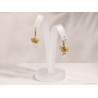 Golden Rutilated Quartz dangle cluster earrings wire wrapped 14K gold filled