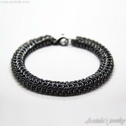 Sterling silver bracelet for men silver Roundmaille chain man bracelet