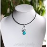 Turquoise Lapis lazuli necklace sterling silver - Galene