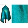 Nuno felted shawl Emerald green silk and merino wool shawl wrap Fiber art accessories
