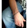 Mens bracelet oxidized sterling silver mens fashion