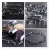 Mens bracelet oxidized sterling silver mens fashion