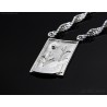 Sterling silver landscape pendant chain necklace for women