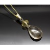 Golden Rutilated Quartz necklace 14K solid gold - Venus Hair
