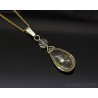 Golden Rutilated Quartz necklace 14K solid gold - Venus Hair