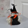 Kitchen Witch with broom Scandinavian needle felt witch gnome Nordic felted tomte nisse