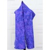 Merino wool scarf for women Blue Purple felt scarf