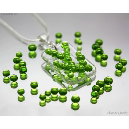 Cyanobacteria necklace for women Microbiology jewelry Blue green algae