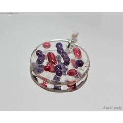 Gram stain bacteria necklace for women Microbiology jewelry